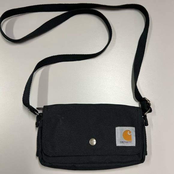 Carhartt Women's Essentials Pouch Crossbody Bag in Black - Picture 2 of 9